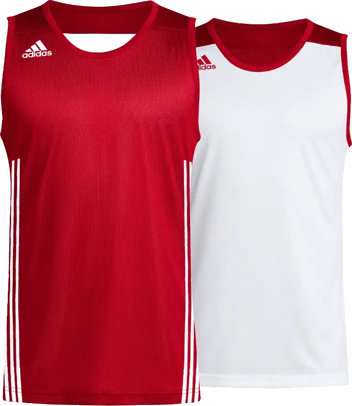 Pánský oboustranný dres bez rukávů Adidas 3G Speed Reversible červený