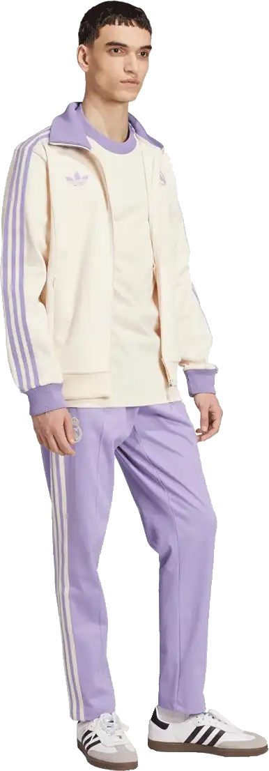 Pánské kalhoty Adidas Real Madrid 24/25 Originals Beckenbauer fialové