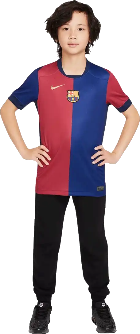 Dětský domácí dres Nike FC Barcelona 24/25 modro-červený bez sponzora
