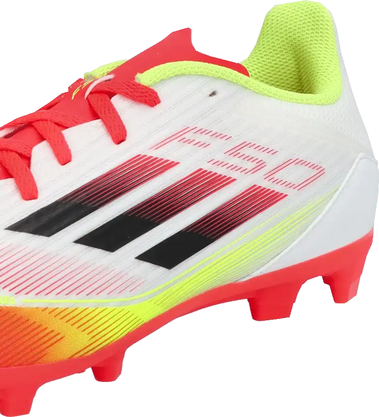 Dětské kopačky lisovky Adidas F50 League FG/MG bílo-červené