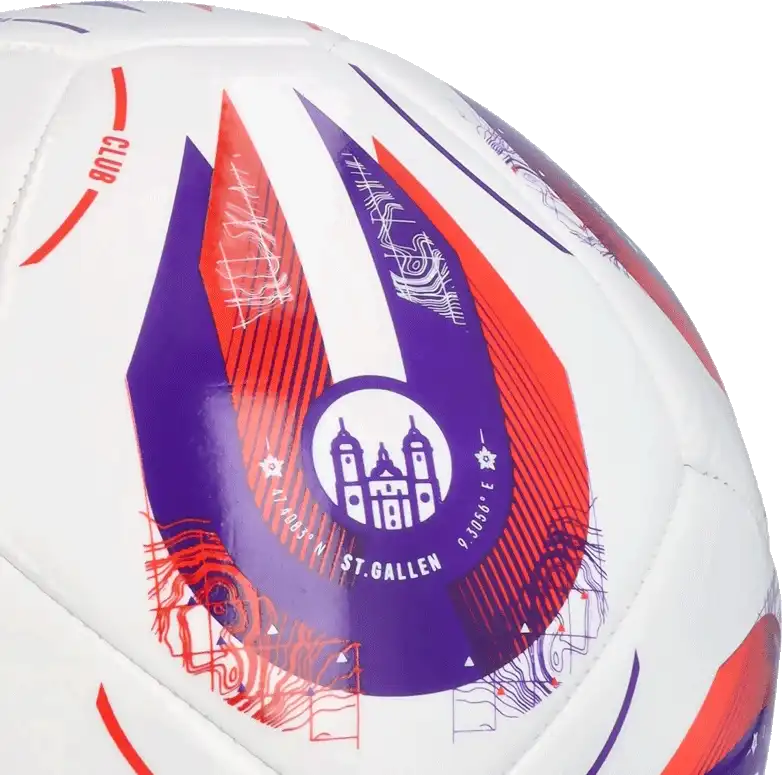 Fotbalový míč Adidas Women's EURO 2025 Club velikost 3 bílý
