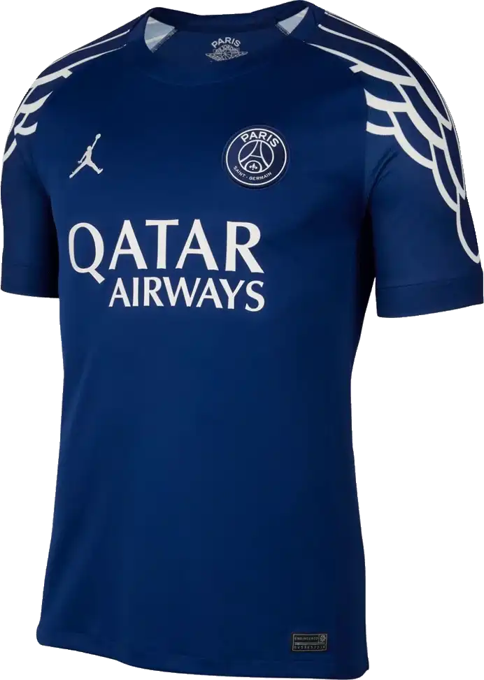 Pánský čtvrtý fotbalový dres Nike PSG x Jordan 24/25 modrý