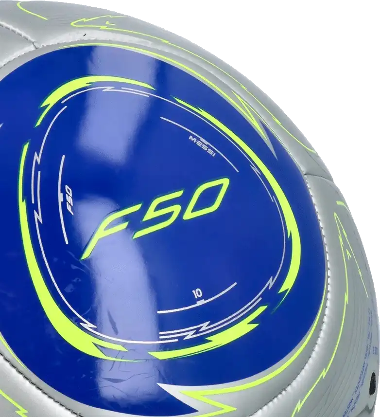 Fotbalový míč Adidas Messi Club velikost 5 stříbrný