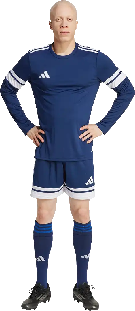 Pánský dres dlouhý rukáv Adidas Squadra 25 modrý