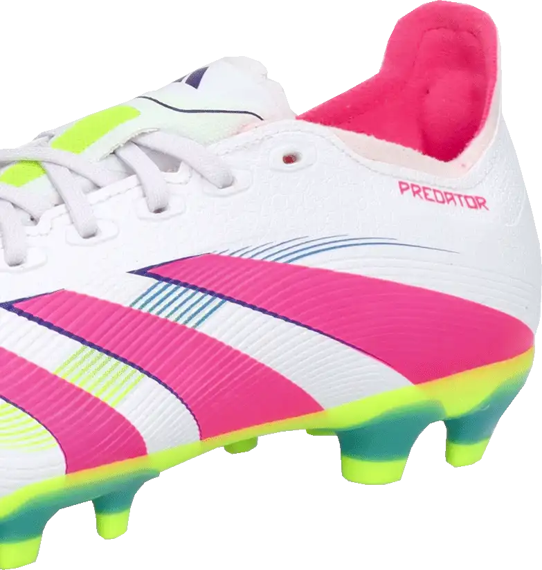 Pánské kopačky lisovky Adidas Predator League MG bílo-růžové