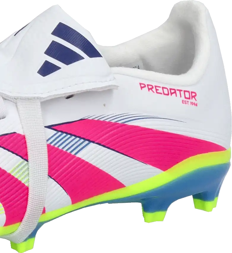 Dětské kopačky lisovky Adidas Predator League FT FG bílo-růžové