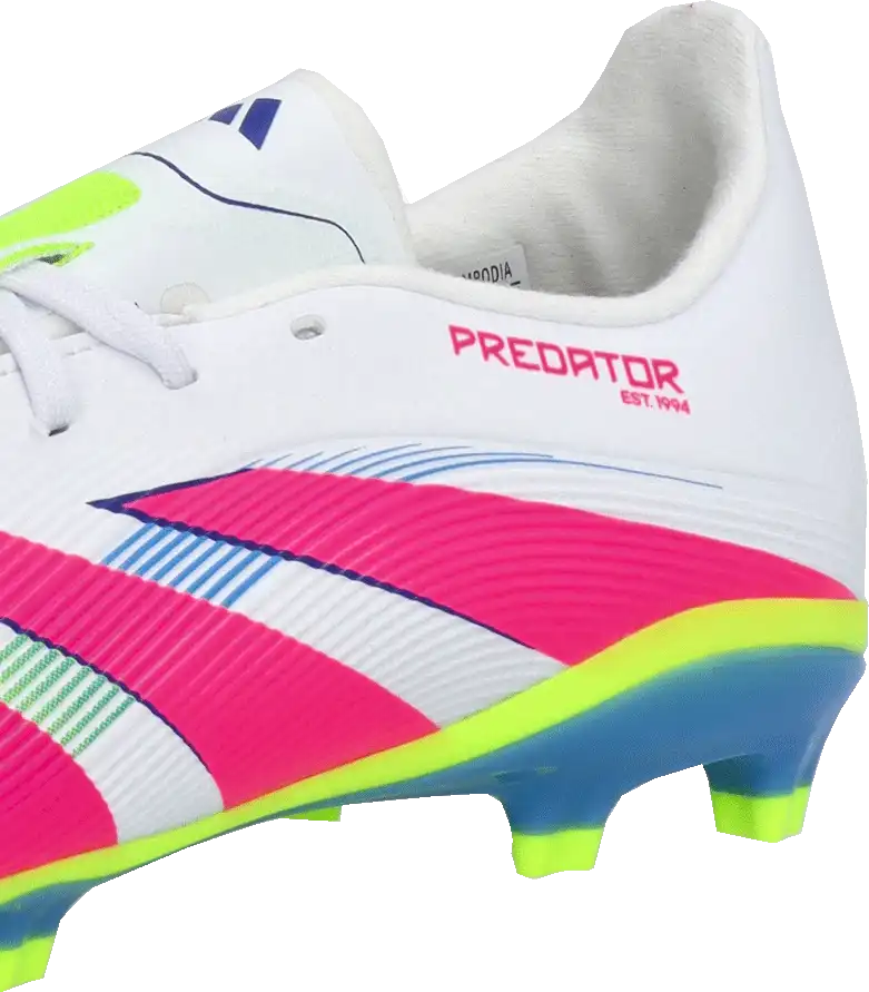 Dětské kopačky lisovky Adidas Predator League FG/MG bílo-růžové