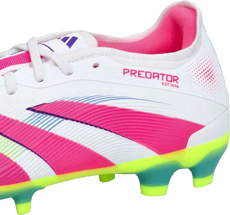 Pánské kopačky lisovky Adidas Predator Pro MG bílo-růžové