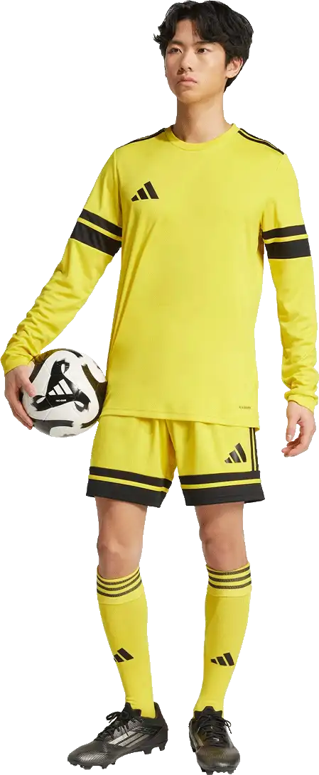 Pánský dres dlouhý rukáv Adidas Squadra 25 žlutý
