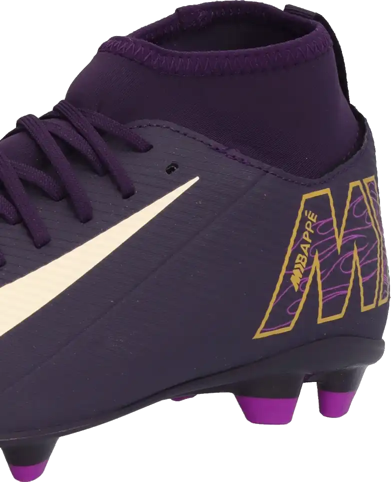 Dětské lisovky Nike Mercurial Superfly 10 Club Kylian Mbappé FG/MG fialové