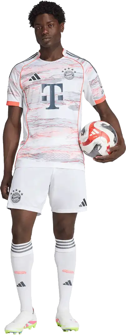 Pánské venkovní fotbalové šortky Adidas FC Bayern 25/26 bílé