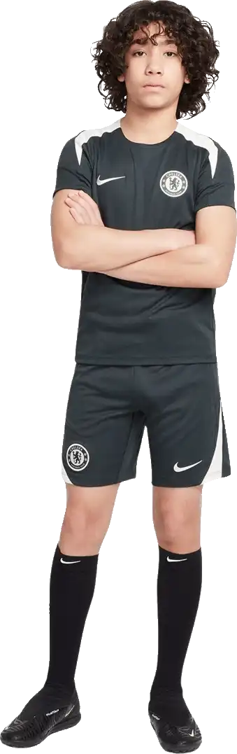 Dětské fotbalové šortky Nike Chelsea FC 25/26 Strike šedé