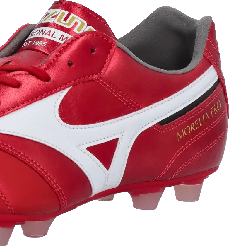 Pánské kopačky lisovky Mizuno Morelia II 40th Pro FG červené2