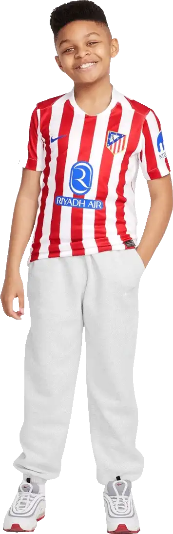 Dětský domácí fotbalový dres Nike Atletico Madrid 25/26 bílo-červený