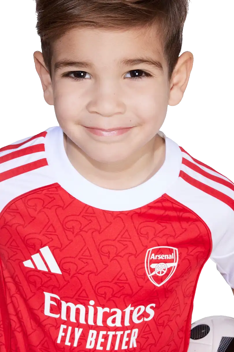 Dětská domácí souprava Adidas Arsenal FC 25/26 malé děti bílo-červená
