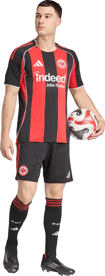 Pánský domácí dres Adidas Eintracht Frankfurt 25/26 černo-červený