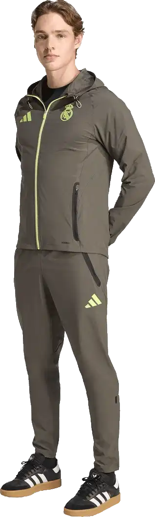 Pánská bunda Adidas Real Madrid 25/26 Competition Vis Tech Travel zelená