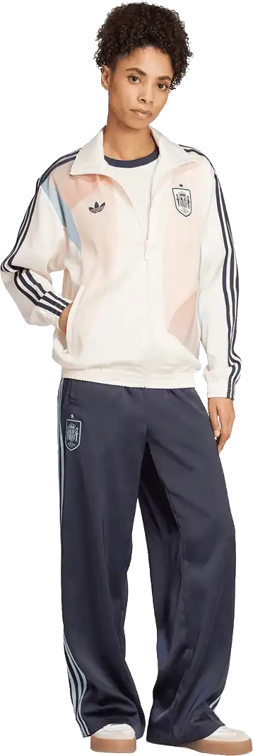 Dámská hladká sportovní bunda Adidas Španělsko 25-26 Track béžová