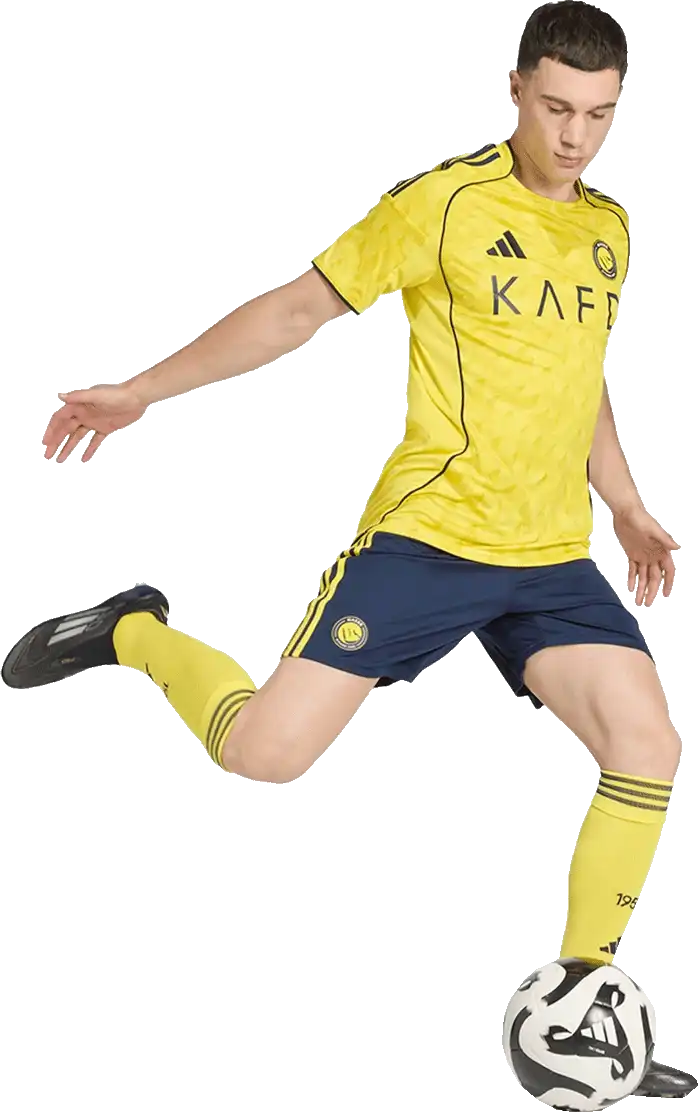 Pánský domácí fotbalový dres Adidas Al-Nassr 25/26 Ronaldo 7 žlutý