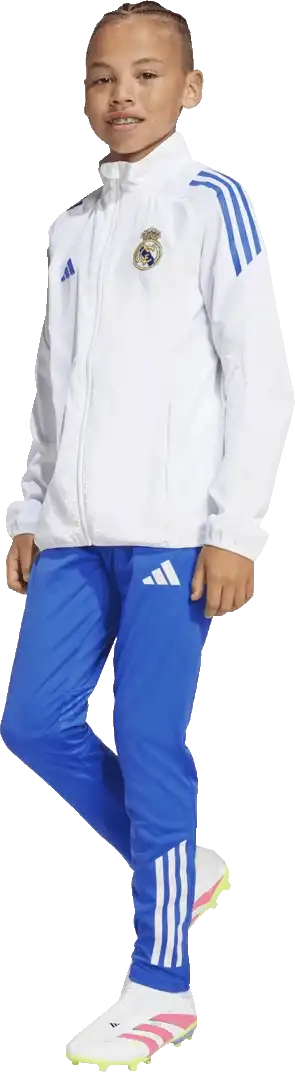 Dětská prezentační bunda Adidas Real Madrid 25/26 bílá