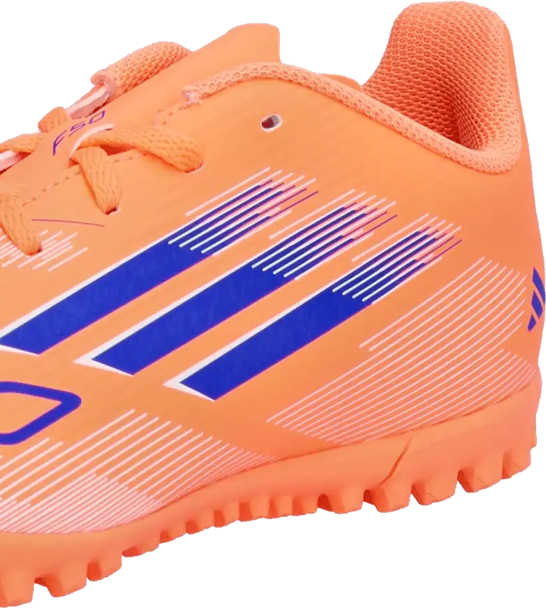 Dětské kopačky turfy Adidas F50 Club TF oranžové