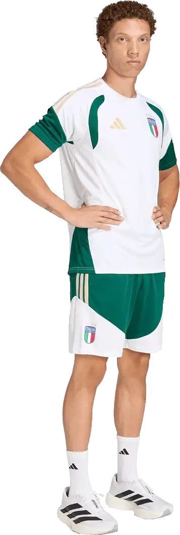 Pánské tréninkové šortky Adidas Itálie 2026 bílo-zelené