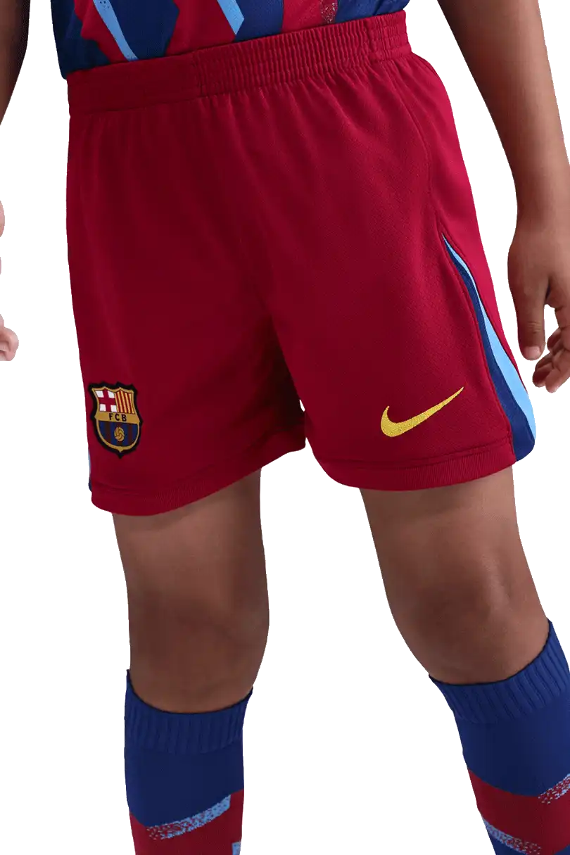 Dětská čtvrtá souprava Nike Nike FC Barcelona 25/26 malé děti modro-červená