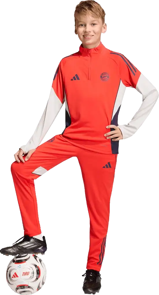 Dětský tréninkový top Adidas FC Bayern Mnichov 25/26 červený