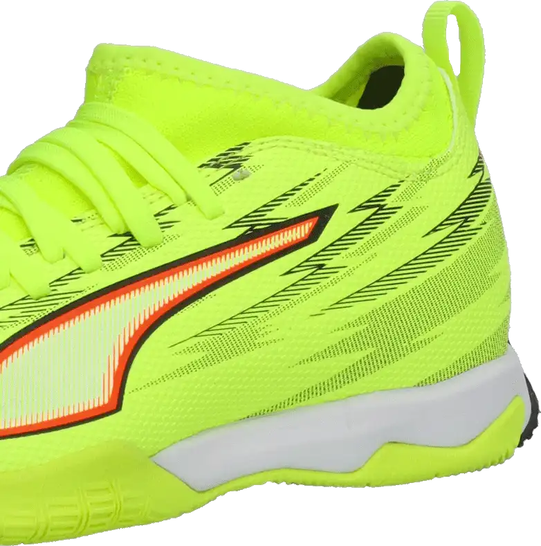 Dětské sálové kopačky Puma Ultra 6 Match+ Mid IT limetka