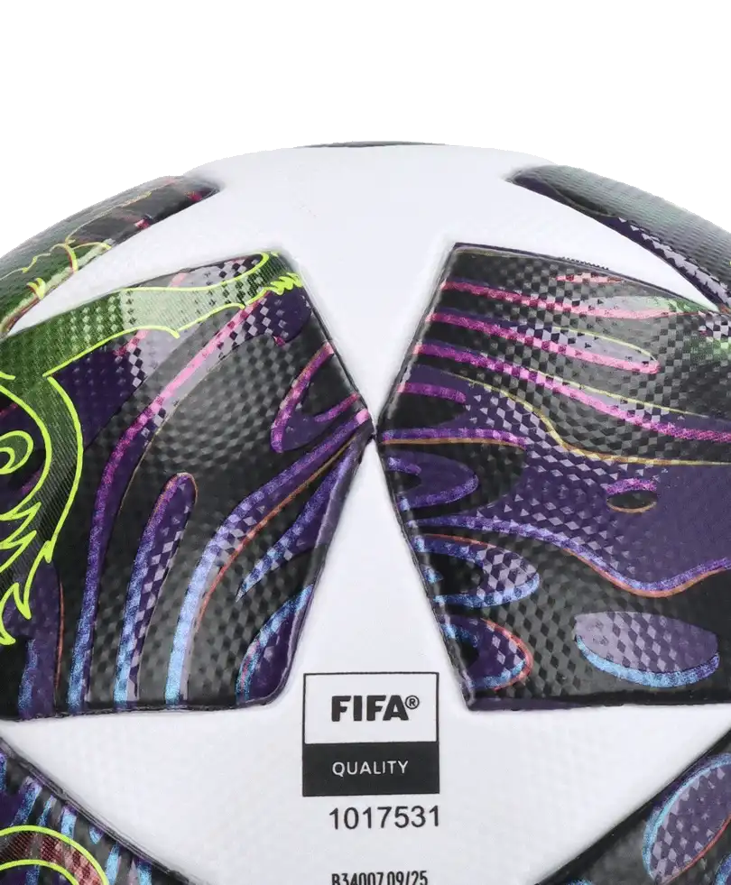 Fotbalový míč Adidas UCL League Box 25/26 Final velikost 5 fialový