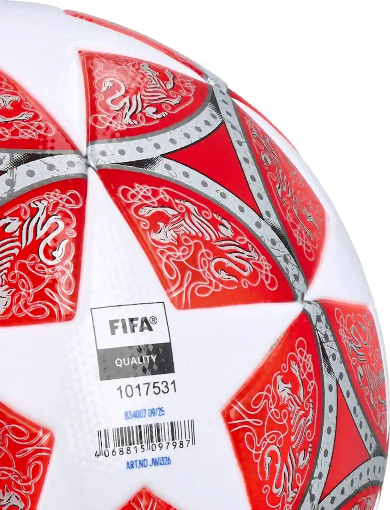 Fotbalový míč Adidas WUCL League 25/26 velikost 5 bílo-červený