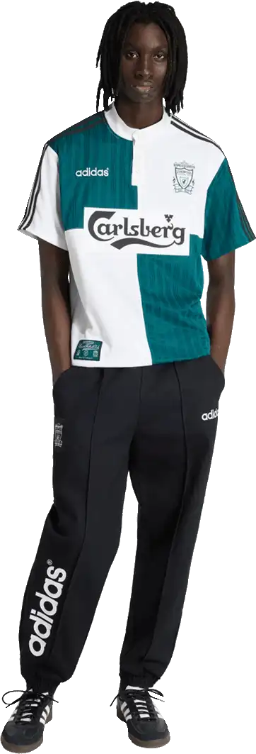 Pánský venkovní retro dres Adidas Liverpool FC 95/96 bílo-zelený