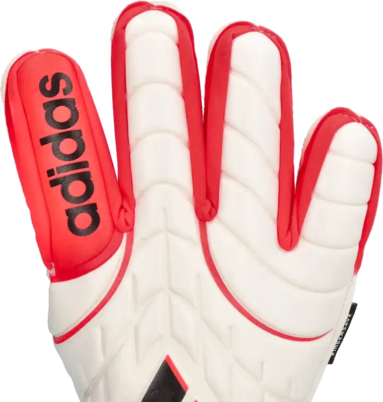 Dětské brankářské rukavice Adidas Copa Match Fingersave bílé2