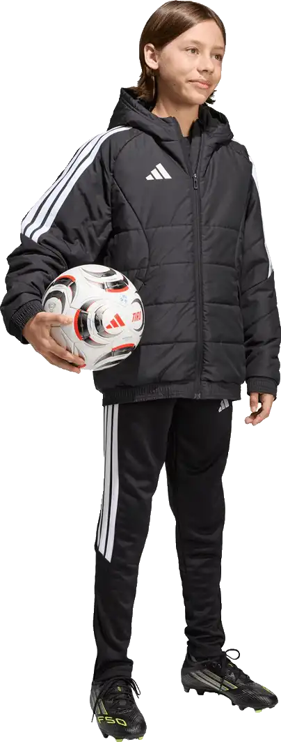 Dětská zimní bunda s kapucí Adidas Tiro 26 Winter černá