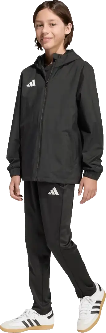 Dětská bunda z odolného úpletu Adidas Entrada 26 All Weather černá