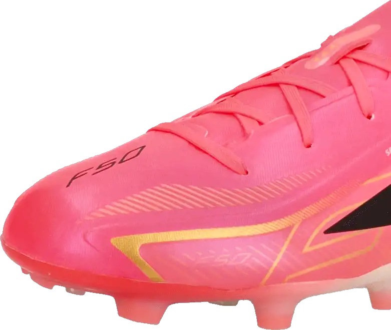 Dětské kopačky lisovky Adidas F50 Elite Hyperfast FG růžové