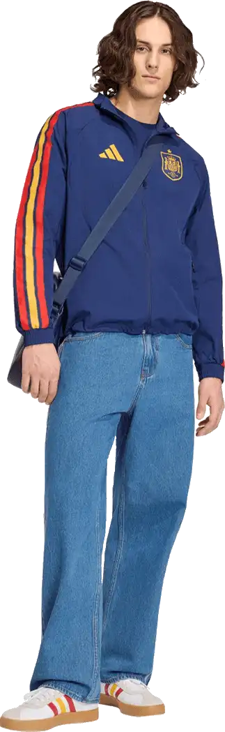 Pánská domácí bunda Adidas Španělsko 2026 Anthem modrá