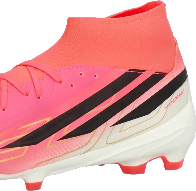 Pánské kopačky lisovky Adidas F50 League Hyperfast Mid FG růžové