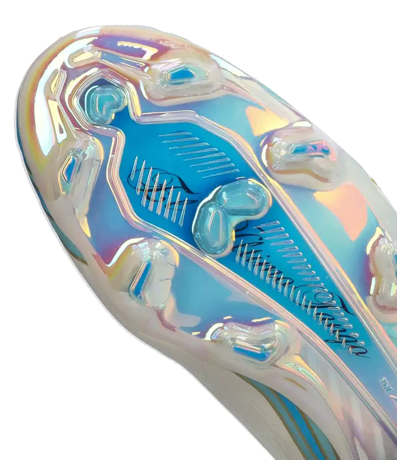Pánské kopačky lisovky Adidas F50 Elite Messi FG bílo-blankytné