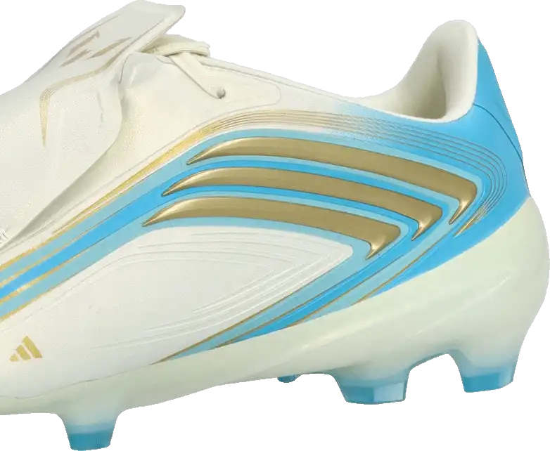 Pánské kopačky lisovky Adidas F50 Pro Messi FG bílo-blankytné