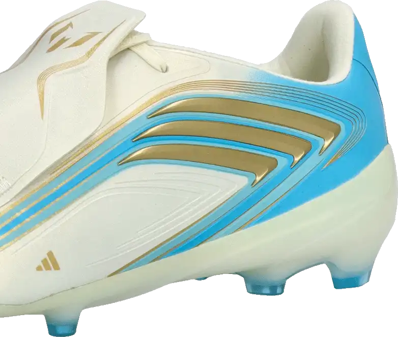 Dětské kopačky lisovky Adidas F50 Elite Messi FG bílo-blankytné