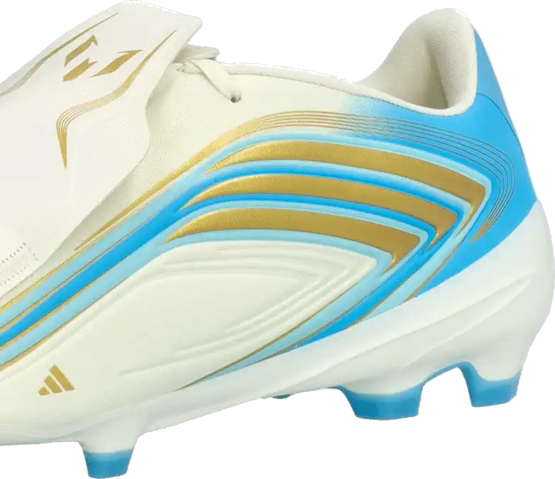 Pánské kopačky lisovky Adidas F50 League Messi FG bílo-blankytné