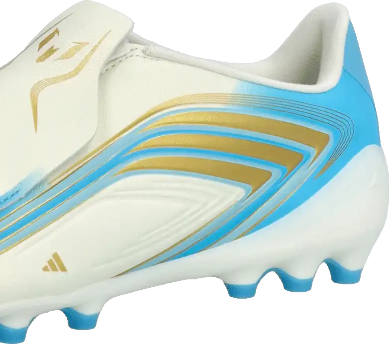 Dětské kopačky lisovky Adidas F50 League Messi LL AG bílo-blankytné