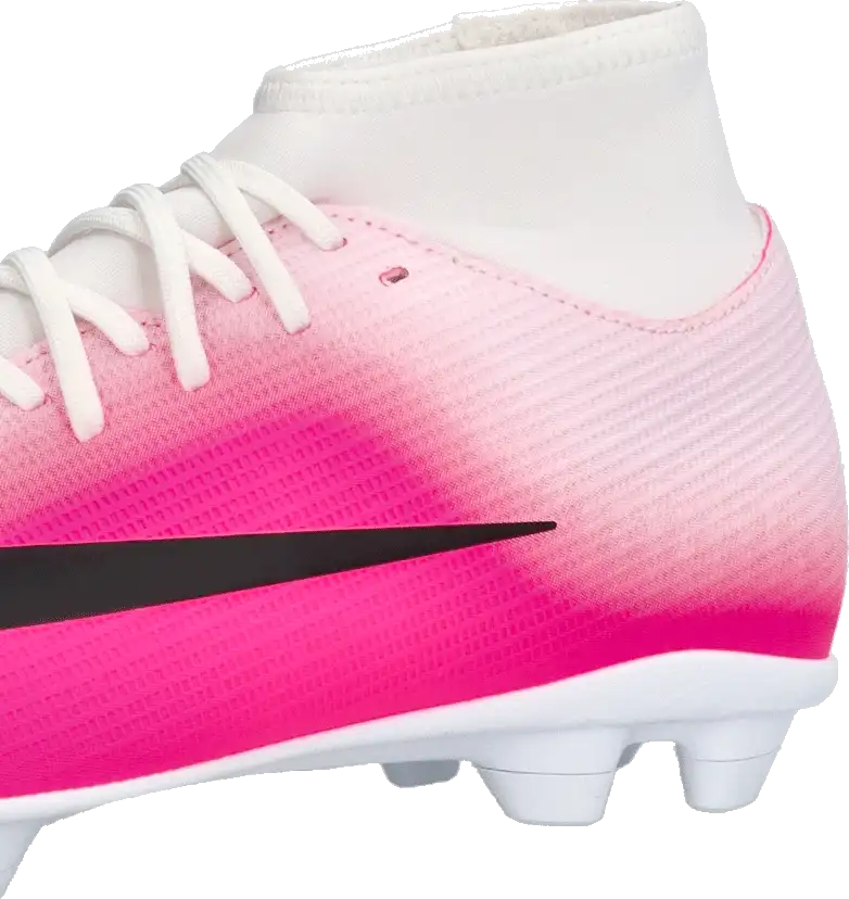 Dětské lisovky Nike Zoom Mercurial Superfly 11 Club FG/MG bílo-růžové