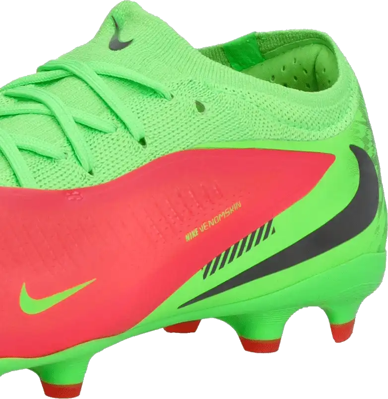 Dětské lisovky Nike Phantom 6 Low Pro Erling Haaland FG/MG zeleno-červené