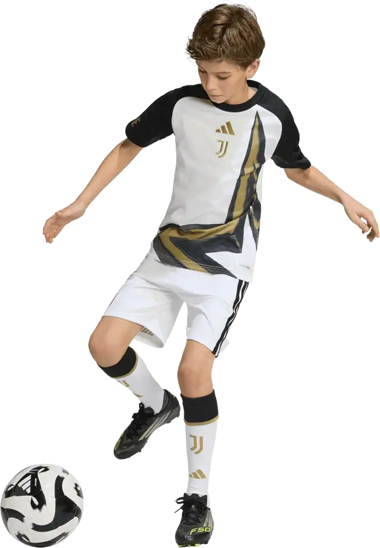 Dětský předzápasový dres Adidas Juventus FC 26/27 bílo-černý