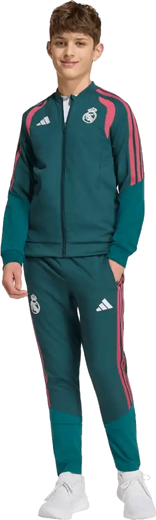 Dětská prezentační bunda Adidas Real Madrid 26/27 Competition zelená