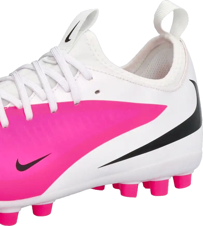 Dětské kopačky lisovky Nike Phantom 6 Low Academy AG bílo-růžové