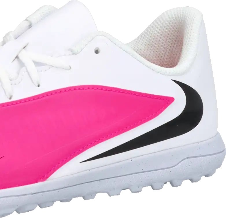 Dětské kopačky turfy Nike Phantom 6 Low Club TF bílo-růžové
