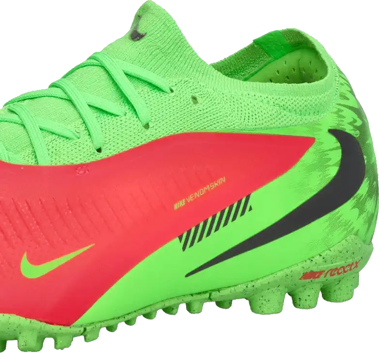 Pánské turfy Nike Phantom 6 Low Pro Erling Haaland TF zeleno-červené